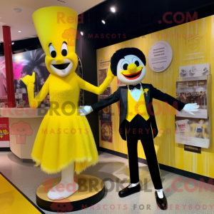 Lemon Yellow Acrobat mascot...