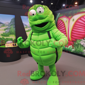 Lime Green Trilobite mascot...