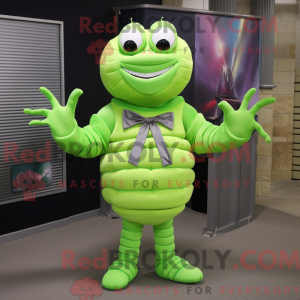 Lime Green Trilobite mascot...