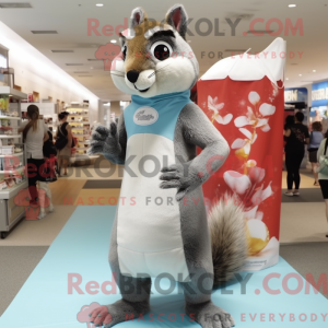 Grå ekorn maskot kostyme...
