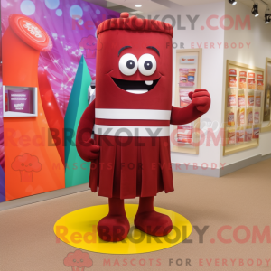 Maroon Candy Box mascot...