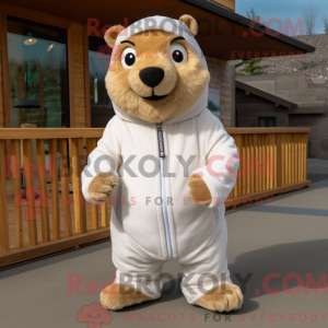 Kremowa maskotka Marmot...