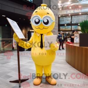 Yellow Oyster mascot...