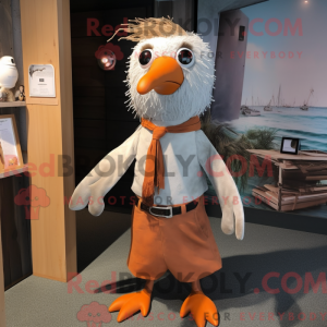 Rust Seagull maskot drakt...