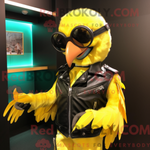 Lemon Yellow Macaw mascot...