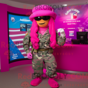 Magenta American Soldier...