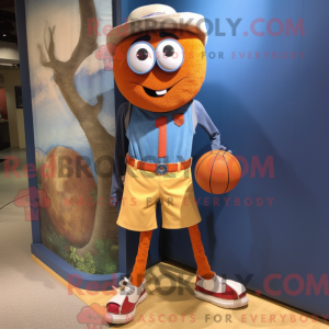 Rust Basketball Ball maskot...