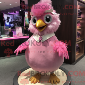 Rosa Quail-maskotdraktfigur...