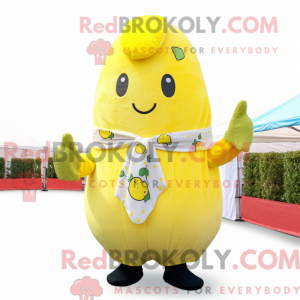 Lemon Yellow Radish mascot...