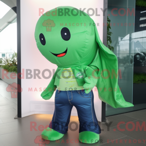 Máscara de baleia verde com...