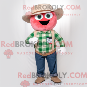 Beige vandmelon maskot...