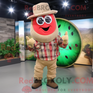 Beige Watermelon mascot...