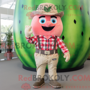 Beige vandmelon maskot...