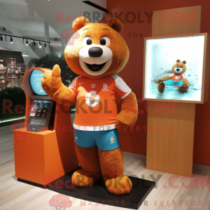 Orange Beaver maskot...
