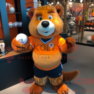 Orange Beaver mascot...