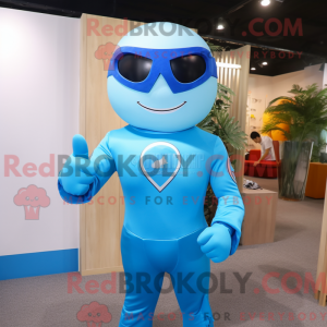 Postava maskota Sky Blue...