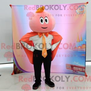 Peach Ray mascot costume...