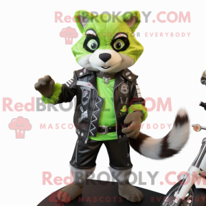 Lime Green Raccoon...