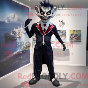 Navy Vampyr maskot kostume...