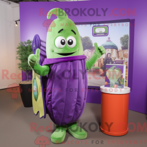 Purple Celery mascot...