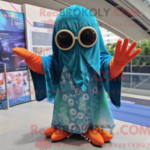 Octopus maskot kostume...