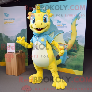 Lemon Yellow Dragon mascot...