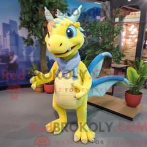 Lemon Yellow Dragon mascot...