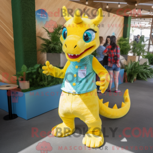 Citrongul drage maskot...