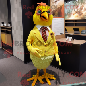 Yellow Pheasant mascot...