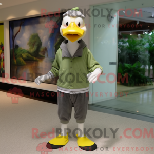 Máscara de Olive Geese com...