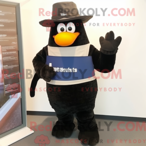 Black Aglet mascot costume...