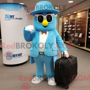 Sky Blue Attorney mascot...