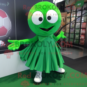 Green Soccer Ball mascot...