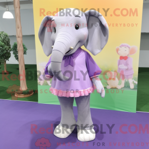 Lavender Elephant mascot...