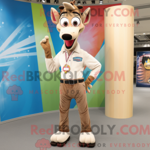 Disfraz de mascota Okapi...