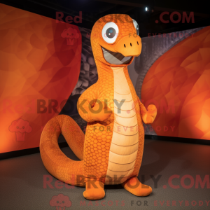 Orange Titanoboa mascot...