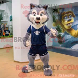 Navy Wolf mascot costume...