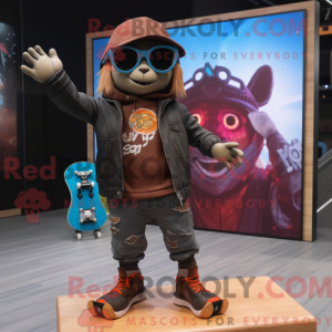 Skateboard maskot kostume...