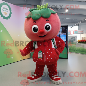 Strawberry mascot costume...