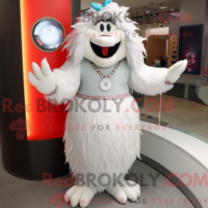 White But mascot costume...