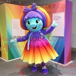Lavender Rainbow mascot...