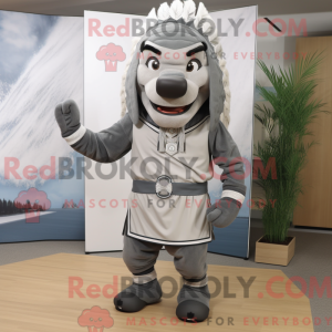 Gray Chief mascot costume...