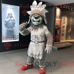 Gray Chief mascot costume...