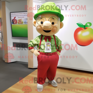 Apple mascot costume...