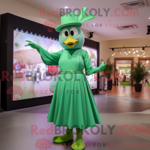 Green Dove maskot kostume...