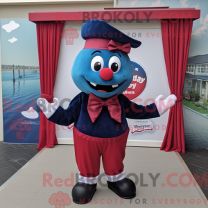 Navy Raspberry mascot...