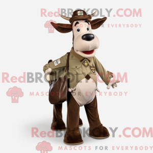 Hereford Cow mascot costume...