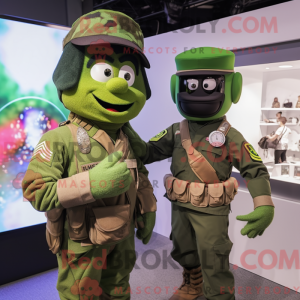 Black Green Beret mascot...