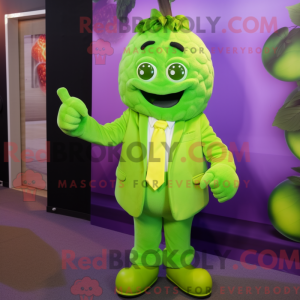 Lime Green Grape mascot...
