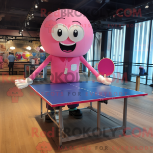 Roze pingpongtafel...